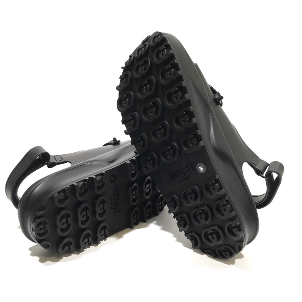 Gucci Black Platform Sandal with Signature Horsebit Detail - Picture 9 of 9